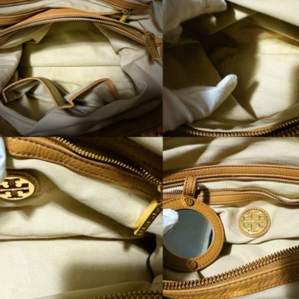 Tory Burch Tan Leather Tote with Cherry Charm - Picture 14 of 17